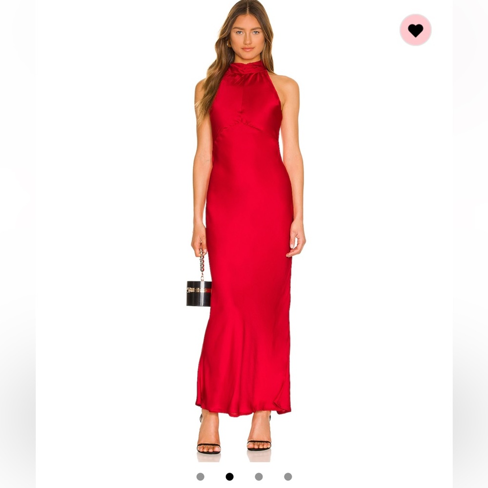 Amalfi Bardot red slip dress - Picture 2 of 6